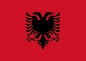 Flagge von Albanien